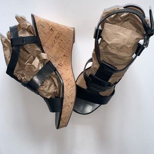 Franco Sarto Black Wedges